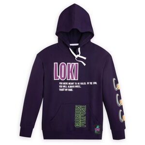 Marvel Disney Parks Loki “Master of Mischief" Pullover Hoodie (Size:XL) EUC